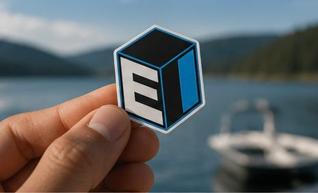 The “E.I.” Cube Vinyl Sticker